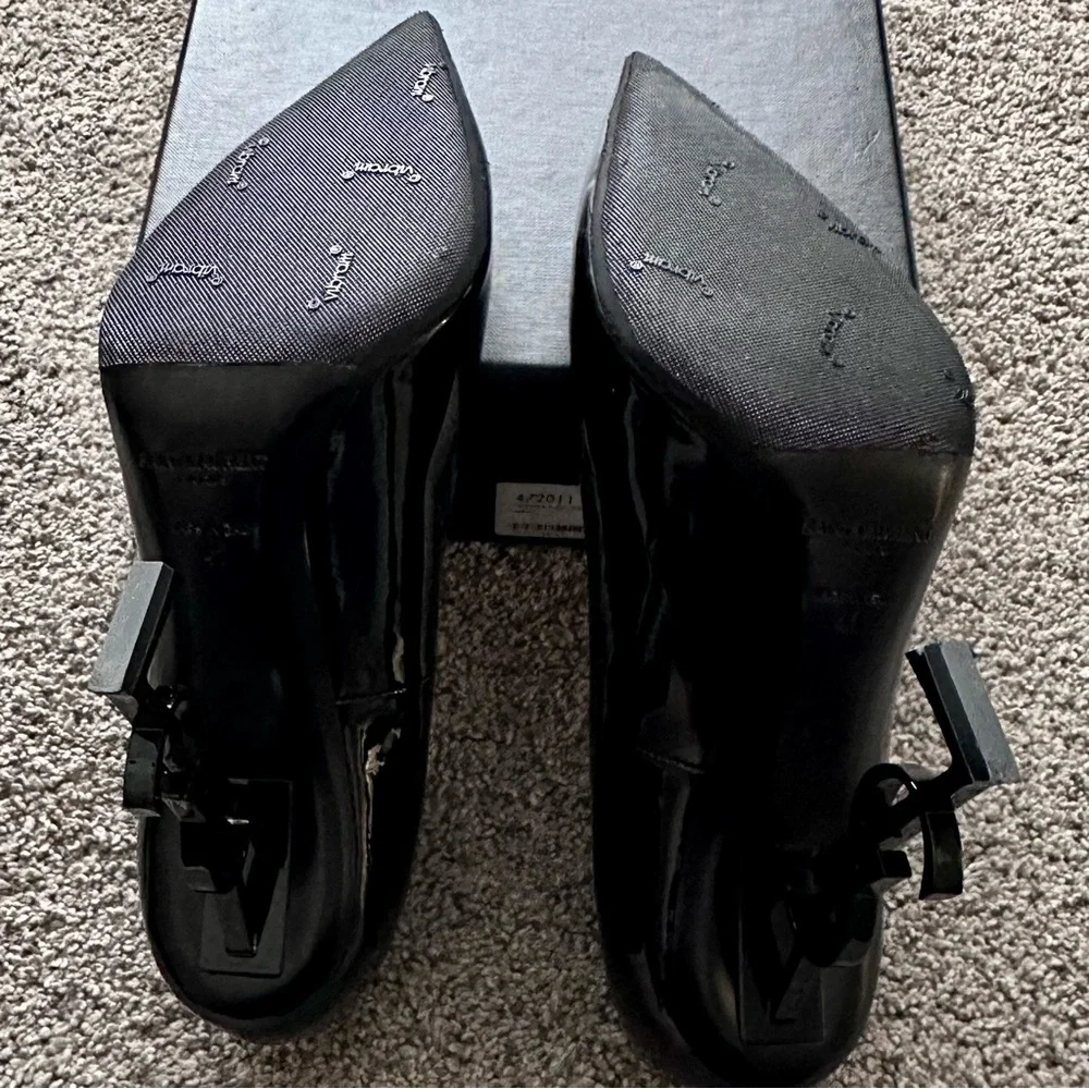 BNIB Authentic Saint Laurent YSL Opyum 110 Patent Leather Pumps Nero Black 41 - Picture 10 of 14